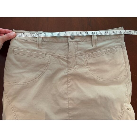 Athleta Active Quick Dry Dipper Casual Utility Skirt Skort in Tan Size 8 - Picture 11 of 12